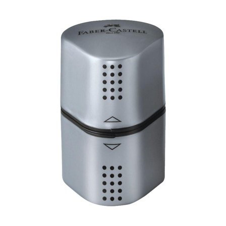 Faber-Castell Pennvässare GRIP 2001 Trio för blyerts- och färgpennor, silver - Lyreco - Skola och förskola - Pennor och tillbehör - Pennvässare