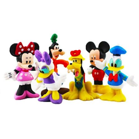 Musse Pigg Figurer Toy Cake Toppers Barnfest Väska Filler 6 stycken Daffy duck
