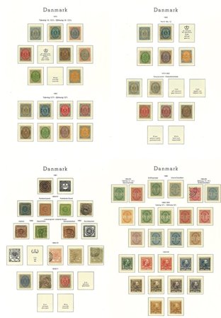 Danmark til 1981 - Flot samling i 1 frimärksalbum