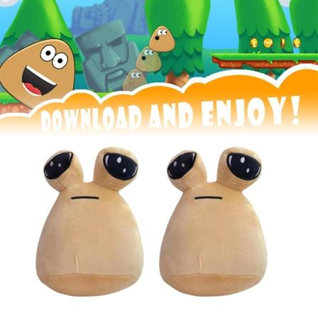 Alien Pou plysjleketøy, Kawaii Alien utstoppet plysjdukkespill Plysjdyr Pou-dukke, julegave kosedyr til jente Gutt Barnegave 1 st