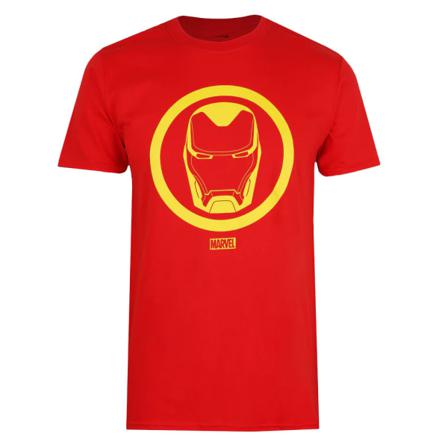 Iron Man Herr Emblem T-shirt L Röd