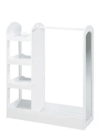 ROBA Child's Wooden Coat Rack With Shelf - White - 107X 90X 34.5CM