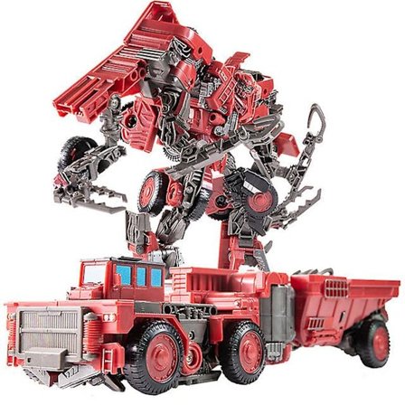 Kul 8 i 1 Oversize Devastator Transformation Toys Boy Anime Hook Action Figures Robot Bil Engineering Vehicle Model Kids (FMY)