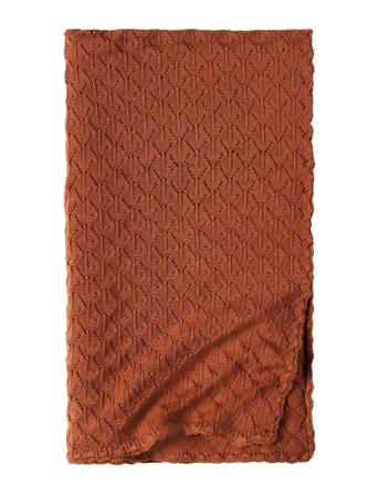 Nbndeeve Knit Blanket Lil Home Sleep Time Blankets & Quilts Brun Lil'Atelier