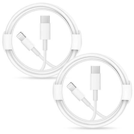2-pakning iPhone Ladekabel Hurtiglading Kompatibel med iPhone14/14 Pro/14 Pro Max/13/13pro/12/12 Pro/12 Pro Max 2 meter