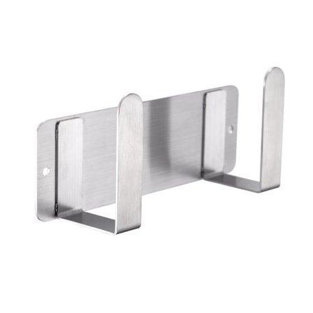 Grytelokkholder, 304 rustfritt stål grytelokk organiseringsstativ veggmontert, (Sølv)