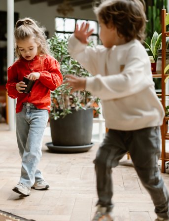 Daily 7 Oversized Sweater Backprint - White - 98