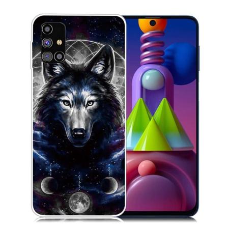 Deco Samsung Galaxy M51 Etui - Black wolf Black