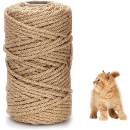 Sisalköysi (6mm, 50M) Sisalköysi Kissapuun Köysi Kissatikkaat Kissapuun Raapimispuu tai Puu Eläimet & Sisustus Kissatarvikkeet Kotitalous Puutarha DIY