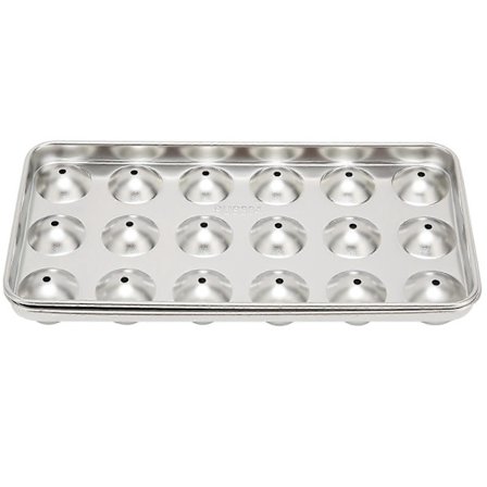 Isbitbrett i rustfritt stål, form for isbiter, kjøleball for vin, drikke, bar, restaurant