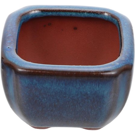 1 stk liten blomsterpotte i lilla sand, hjemmeinnredning, miniatyrplanter, keramisk plantekasse