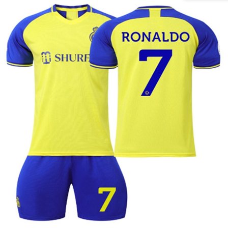 Fotbollströja Unisex printed T-shirt Kortärmad Top Fitness Sports Set