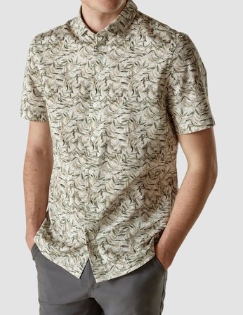 Shaping New Tomorrow - Classic Short-Sleeved Shirt - Dried Leaves - Male - Size M