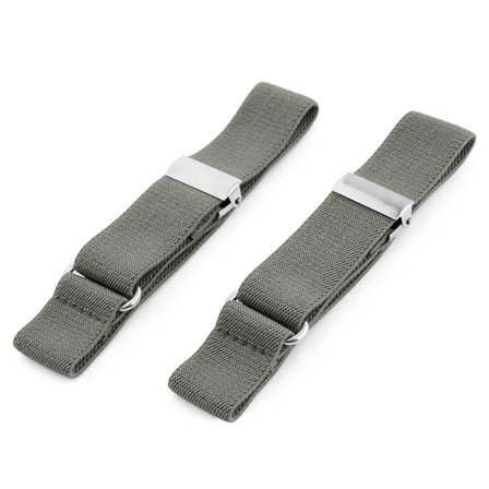 Wąskie opaski do koszuli w kolorze węgla dla mężczyzn - Opaski do koszul