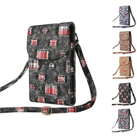 Monikäyttöinen naisten laukku, retro krokotiilikuvioinen kolikkopussi musta(Musta)