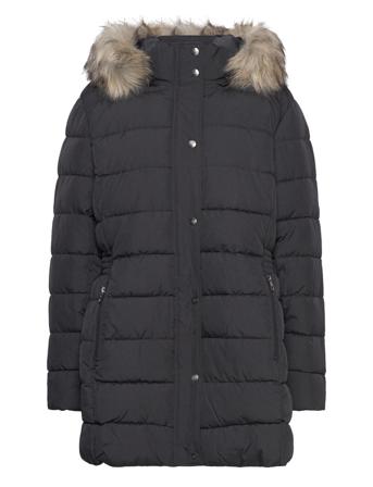 Carluna Quilted Coat Cc Otw Black ONLY Carmakoma