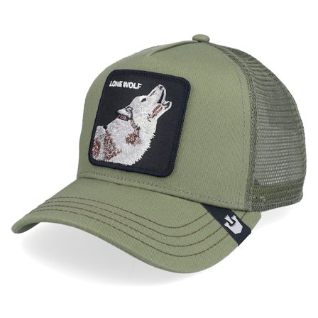 Goorin Bros. - Vert trucker Casquette - The Lone Wolf Olive Trucker @ Hatstore