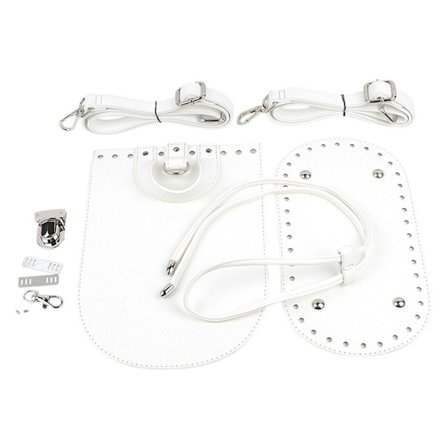 7st/ Set Gör själv Ryggsäck Tillbehör Handväska Axelrem VIT