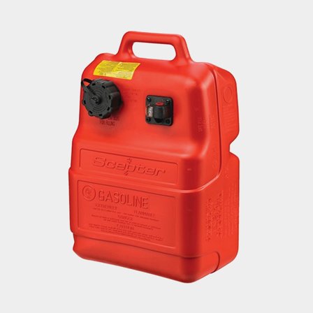 Bærbar brændstoftank Scepter Portable Marine Tank, 25 liter, med tankmåler, 564 x 363 x 236 mm, højdensitetspolyethylen (HDPE), rød