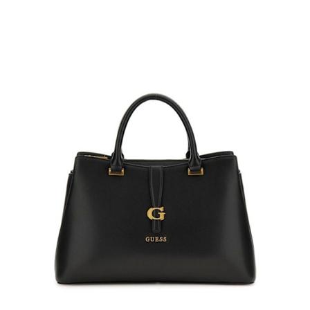 GUESS Svart handväska för kvinnor - Kuba Tri Compartment Satchel 270488 svart