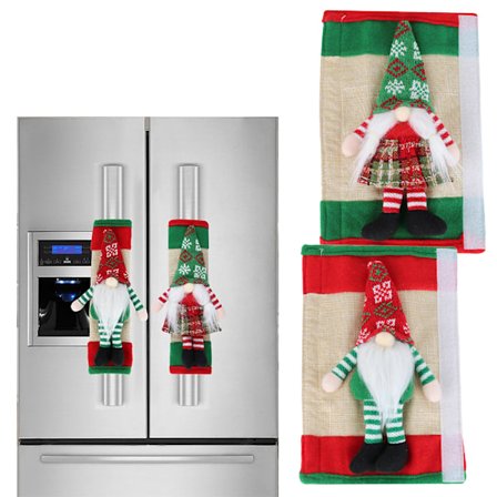 Kjøleskap Håndtak Deksel Juledekorasjon for Kjøkkenapparat Ovnsdør