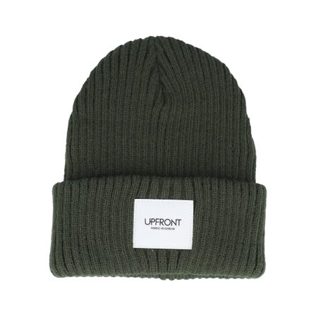 Upfront - Zelená cuff Beanie - Haze Fisherman Winter Beanie Army Cuff @ Hatstore