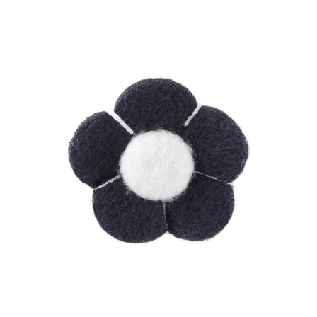 Granatowo-biała szpilka do klapy w kształcie kwiatu dla mężczyzn - Przypinki kwiatowe do klapy
