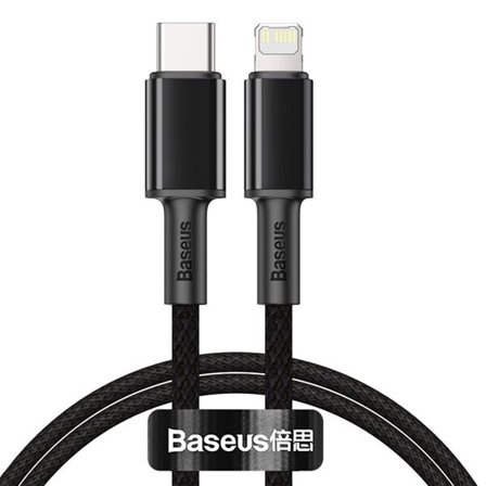 Baseus CATLGD-01 Lightning - USB-C PD-kabel 20W 480Mb/s 1m - svart