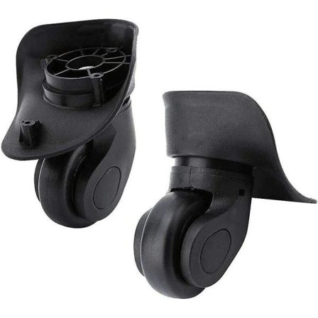 Universelle Støjsvage Kraftige Gummi Erstatnings Kuffert Hjul Par Til Samsonite Platinium Bagage Kuffert Udskiftning Reparation null none