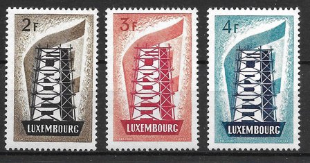 Luxembourg 1956 - AFA 551-553 - Postfrisk