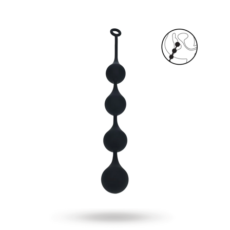 Silicone Waterdrop Anal Balls - XXL - 60mm - Black - Vuxen.se - Analkulor