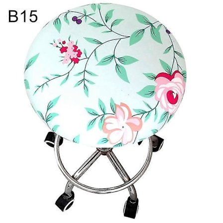 Rund Blommig Tryckt Elastisk Spandex Stolsöverdrag 30-45 cm Stol Stolar Kaesi