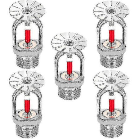 5 st Brand sprinklerhuvud 3/4 tum Hängande typ 155 Vattenspray Nedåt 68 Mässingsprinklerhuvuden 3/4" Npt