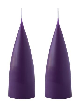 Hand Dipped C -Shaped Candles, 2 Pack Home Decoration Candles Block Candles Lilla Kunstindustrien