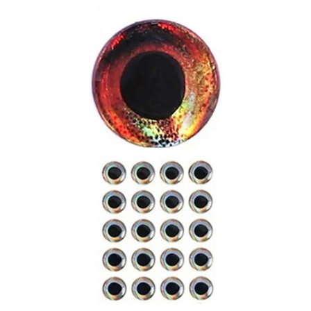 Semperfli 3D Epoxy Eyes 7mm - Blood Red