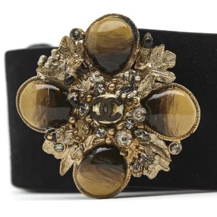 Chanel Vintage, Pre-owned Leather belts Zwart, unisex, Maat:ONE Size,suede