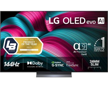 LG-OLED77C54LA-LG 77" C5 4K OLED Smart TV-Tv-75 tommer og større