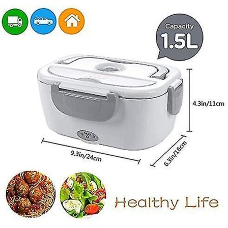 Elektrisk Madkasse 3 i 1 Kontor Madkasse Aftagelig Stål