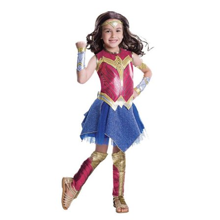 Wonder Woman Lasten Tyttöjen Cosplay-asu Juhla Pallo Halloween Puku Puku Puku Lahjat 7-8 Vuotiaille