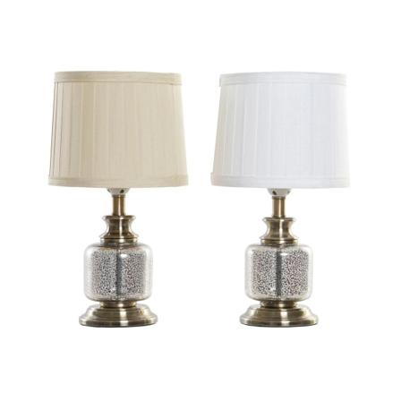 Bordslampa Dkd Home Decor Beige Vit 220 V 50 W (20 X 20 X 36 Cm)
