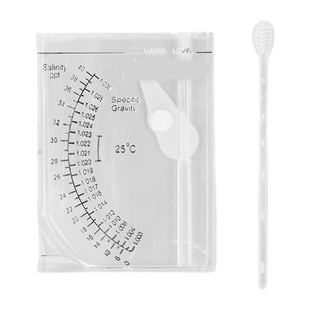 Akvarium Salinitetsmåler Nøyaktig Akvarium Hydrometer for Fisketank Sjøvann Spesifikk Vekt og Salinitet