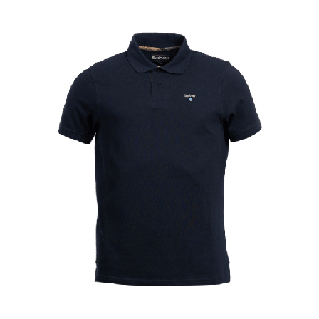 Barbour Tartan Pique Polo T-shirts Herr Blå XXL