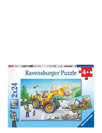 Ravensburger | Digger At Work 2X24P | ONE SIZE
