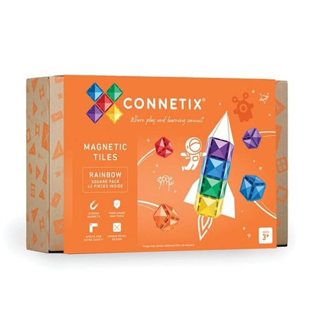 Connetix Square Pack Magnetsæt Rainbow 42 Dele, Børn & Forældre, Motorik & Bevægelse, Øvrigt