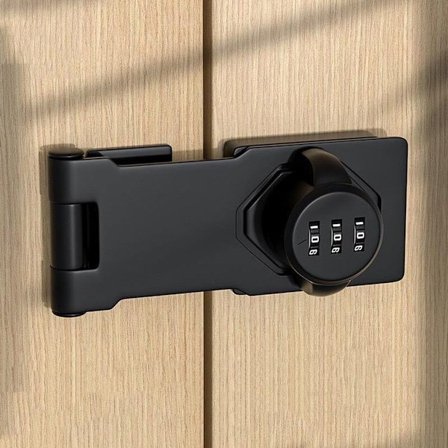 Kombinasjonslås, Kombinasjonslåser, Skaplåser, Innvendige dørlåser, 1 stk, Skap kombinasjonslås, Hengelås, Haspelås