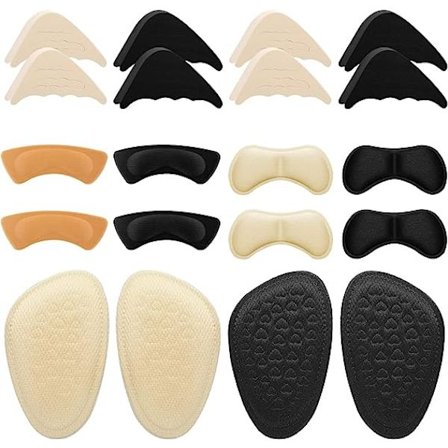 10 par högklackade dynor, skofyllningen omfattar justerbara