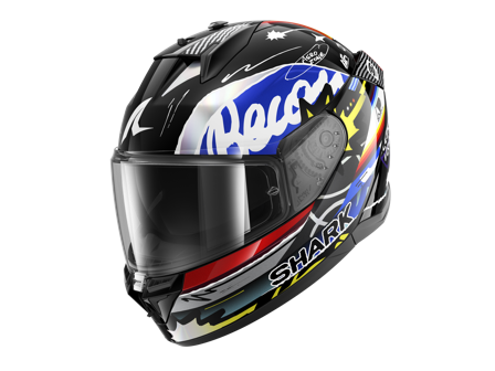 Integralhelm Shark D-Skwal 3 Streetrush Schwarz-/Blauchrom XL