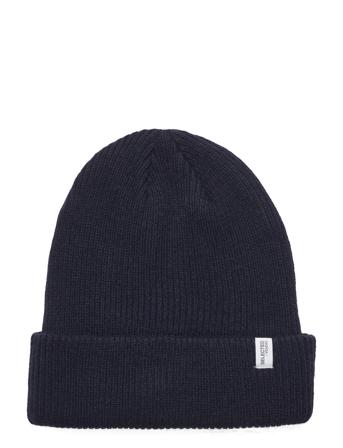 Slhcray Beanie Accessories Headwear Beanies Marineblå Selected Homme*Betinget Tilbud