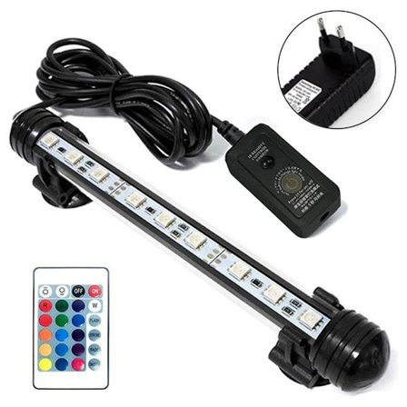 LED-akvariebelysning, akvariedykkerlys med timer, 18CM KLB