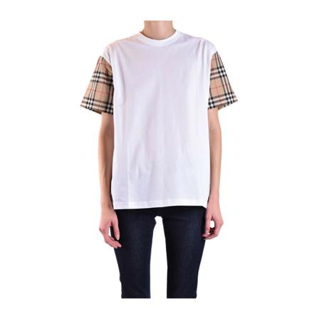 Burberry, T-Shirts Biały, Kobieta, Rozmiar: M